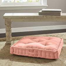 Better Homes & Garden Corduroy Tufted Square Floor Cushion 24X24- Dusty Pink
